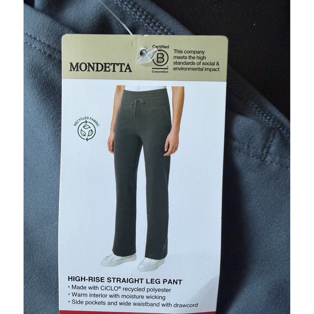 NWT‎ Mondetta High Rise Active Pants Gray Women's S Stretch - Picture 6 of 6